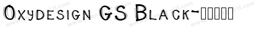 Oxydesign GS Black字体转换
